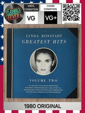 LINDA RONSTADT•Greatest Hits Volume Two•1980 US (#5E-516) Specialty Pressing